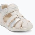 Vaikiški sandalai Geox Macchia white/silver 7