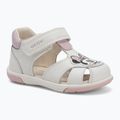 Vaikiški sandalai Geox Zapito white/pink