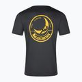 Vyriški marškinėliai La Sportiva Climbing on the Moon carbon/giallo 2
