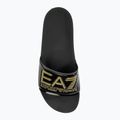 Šlepetės EA7 Emporio Armani Water Sports Visibility shiny black/gold 5