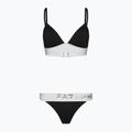 Moteriškas dviejų dalių maudymosi kostiumėlis EA7 Emporio Armani Water Sports BW Maxi Logo bianco/nero