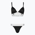 Moteriškas dviejų dalių maudymosi kostiumėlis EA7 Emporio Armani Water Sports BW Maxi Logo bianco/nero 2
