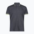 Vyriški polo marškinėliai CMP 34D5987 black/blue