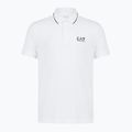 Vyriški polo marškinėliai EA7 Emporio Armani Core Identity Piqué Polo white