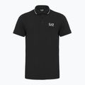 Vyriški polo marškinėliai EA7 Emporio Armani Core Identity Piqué Polo black