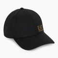 Kepurė su snapeliu EA7 Emporio Armani TrainCore IdentityLogo black / gold
