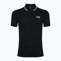 Vyriški marškinėliai EA7 Emporio Armani Golf Pro Polo Check black