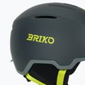 Slidinėjimo šalmas Briko Aran matt shark gray/light gray/electric lime 7