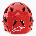 Dviračių šalmas Alpinestars Vector Tech A2 ryškiai raudonas/šviesiai pilkas blizgus 2