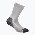 Kojinės CMP Trekking Poly Mid stone/bianco
