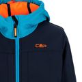 CMP Fix Hood vaikiška softshell striukė tamsiai mėlyna 3A00094/01NM 3