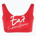 Moteriškas dviejų dalių maudymosi kostiumėlis EA7 Emporio Armani Maxi Logo Bikini Top racing red 3