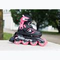 Vaikiški riedučiai su apsaugomis Rollerblade Microblade Combo Jr black/pink 8