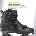 Vyriški riedučiai Rollerblade Crossfire LX black/lime 10