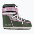 Moteriški sniego batai Moon Boot Icon Low Space Racing forest green/silver/pink 2