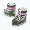 Moteriški sniego batai Moon Boot Icon Low Space Racing forest green/silver/pink 8