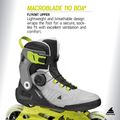 Vyriški riedučiai Rollerblade Macroblade 110 Boa black/grey/lime 8