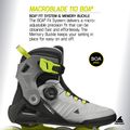 Vyriški riedučiai Rollerblade Macroblade 110 Boa black/grey/lime 10