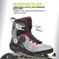 Vyriški riedučiai Rollerblade Macroblade 90 Boa black/grey/red 8