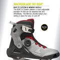 Vyriški riedučiai Rollerblade Macroblade 90 Boa black/grey/red 10