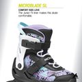 Vaikiški riedučiai Rollerblade Microblade SL Jr black/lavender/light blue 8