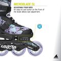 Vaikiški riedučiai Rollerblade Microblade SL Jr black/lavender/light blue 9