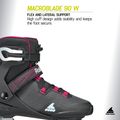 Moteriški riedučiai Rollerblade Macroblade 90 W black/burgundy/ocean green 11