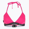 Moteriškas dviejų dalių maudymosi kostiumėlis EA7 Emporio Armani Logo Tape Bikini Triangle neon pink 3