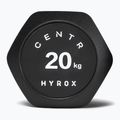 Svarstis Centr Urethane Dumbbell Centr x Hyrox 20 kg black 3