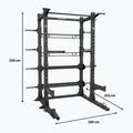 Treniruoklis Centr Perform Series Half Rack Complete Package Centr x Hyrox black 9