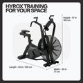 Dviratis stacionarus Centr Air Bike Perform Series Centr x Hyrox black 8
