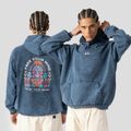 Vyriškas džemperis Kaotiko Washed Free Your Mind navy 3