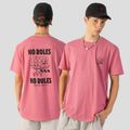 Vyriški marškinėliai Kaotiko Washed No Roles Flower pink flamingo 4