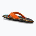 Šlepetės per pirštą Gumbies Islander orange hibiscus 3