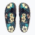 Šlepetės per pirštą Gumbies Islander blue hibiscus 8