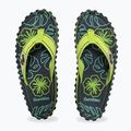Šlepetės per pirštą Gumbies Islander lime hibiscus 4