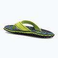Šlepetės per pirštą Gumbies Islander lime hibiscus 3