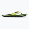 Šlepetės per pirštą Gumbies Islander lime hibiscus 2