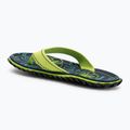Šlepetės per pirštą Gumbies Islander lime hibiscus 3