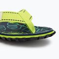 Šlepetės per pirštą Gumbies Islander lime hibiscus 7