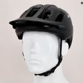 POC Axion urano juodos/opalo mėlynos spalvos metallic/matinis dviratininko šalmas 13