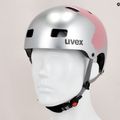 UVEX Kid 3 vaikiškas dviratininko šalmas sidabrinės/rožinės spalvos 41/4/819/36/17 13