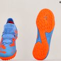 Vaikiški futbolo bateliai PUMA Future Match TT+Mid JR mėlyni ir oranžiniai 107197 01 16