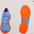 Vaikiški futbolo bateliai PUMA Future Match IT+Mid JR mėlyni ir oranžiniai 107198 01 18