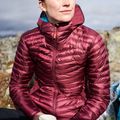 Moteriška pūkinė striukė Rab Cirrus Flex 2.0 Hoody kaštoninės spalvos QIO-69 9