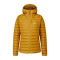 Moteriška pūkinė striukė Rab Microlight Alpine yellow QDB-13-DBN-08