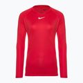 Moteriški termoaktyvūs marškinėliai ilgomis rankovėmis Nike Dri-FIT Park First Layer LS university red/white