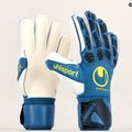 Uhlsport Hyperact Supersoft mėlynos ir baltos spalvos vartininko pirštinės 101123701 7