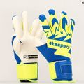 4keepers Equip Breeze NC Jr vaikiškos vartininko pirštinės mėlynos/žalios spalvos 8