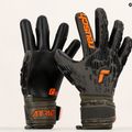 Reusch Attrakt Freegel sidabrinės žaliai oranžinės vartininko pirštinės 5370035-5555 10